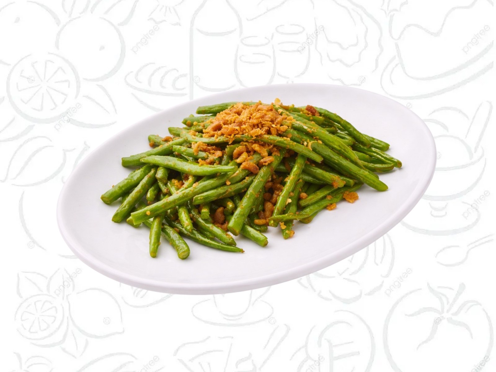 虾米富贵豆 - French Bean