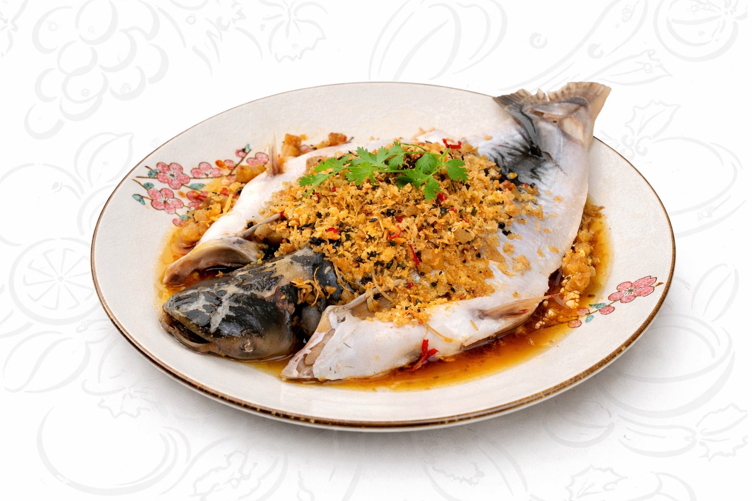 潮汕菜脯蒸巴丁 - Signature Steamed Patin